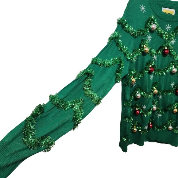 Tipsy Elves Ugly CHRISTMAS TREE SWEATER GARLAND OVERSIZED
Women's XL - Picture 5 of 7